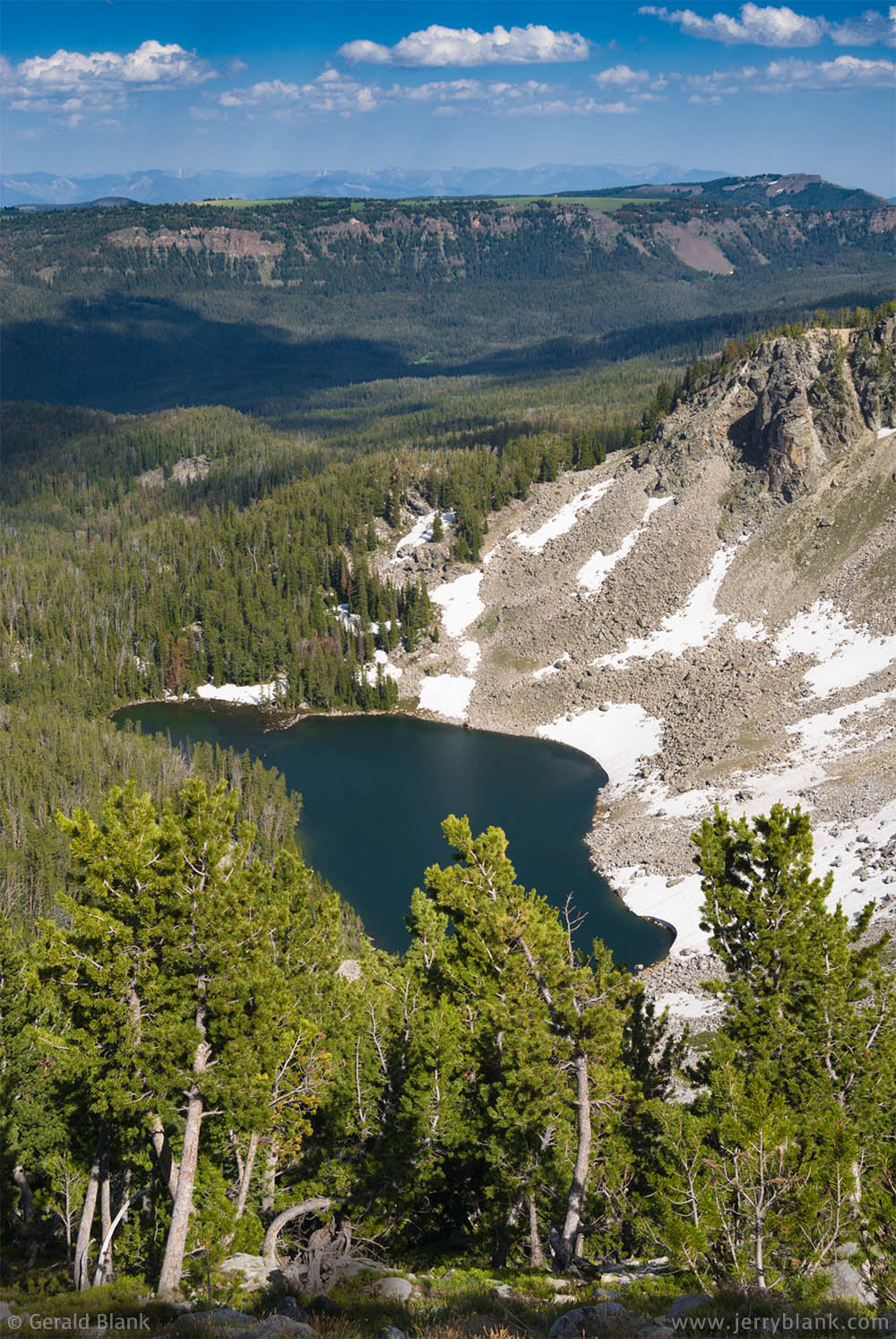 05559 - Hidden Lake in Montana’s Custer Gallatin National Forest, located at the north end of the Gallatin Range - photo by Jerry Blank