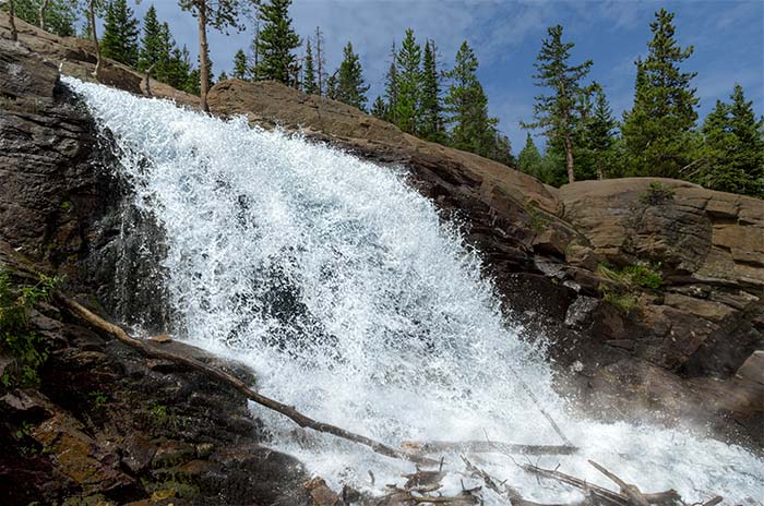 Alberta Falls in Glacier Gorge, Rocky Mountain National Park, Colorado - photo by Jerry Blank